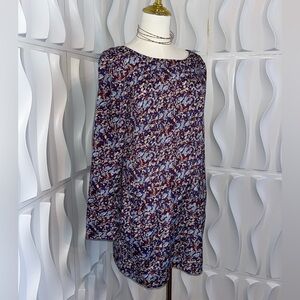 Multicolor Floral Long Sleeve Dress